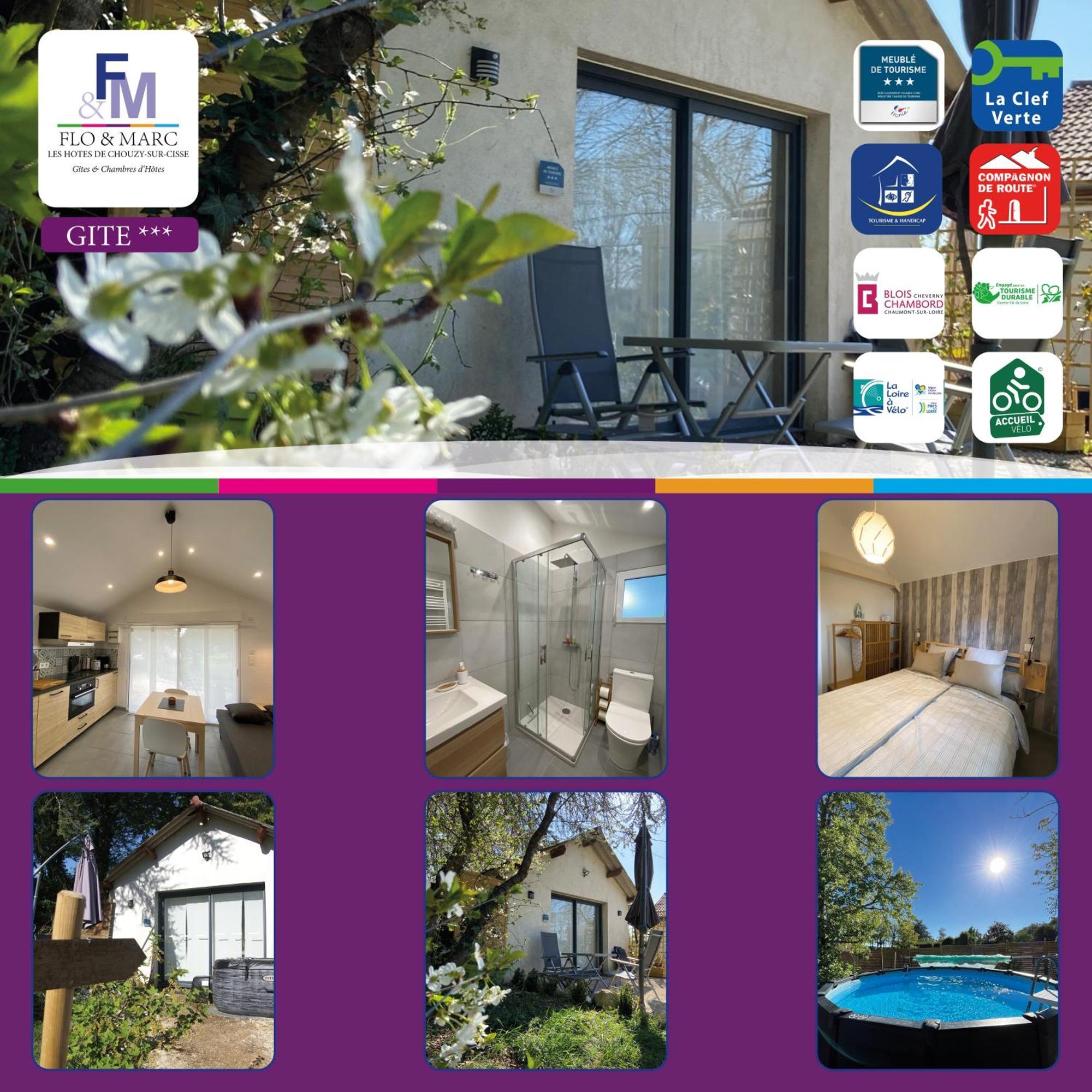 Cottage-Gite & Jacuzzi - Chez Flo & Marc Chouzy-sur-Cisse Eksteriør billede